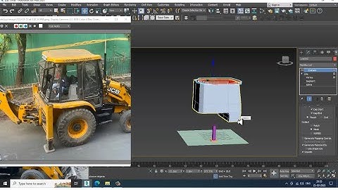 3dsMax Tutorials, Tutorial on 3D Modeling a JCB Construction Machine from Scratch in 3dsmax. Part 1