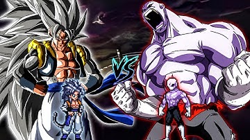 Gogeta SSJ5 OP (New) VS Jiren OP (all form) in Jump Force Mugen