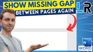 MS Word: Show missing gap between pages again ✅ 1 MINUTE