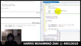tutorial Array Character pada Pemrograman C++