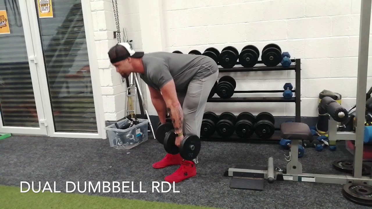 DUAL DUMBBELL RDL - YouTube