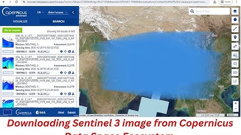 Downloading Sentinel 3 image from Copernicus Data Space Ecosystem | Latest Updates