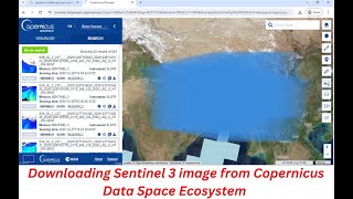 Downloading Sentinel 3 image from Copernicus Data Space Ecosystem | Latest Updates