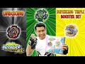 TEMPEST DRAGON - CURSE SATAN - NAKED DIABOLOS - Beyblade Burst Superking Triple Booster Set Unboxing