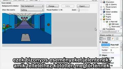 AGS Tutorial - 4. rész: Szoba, room events, room script (magyar felirattal)