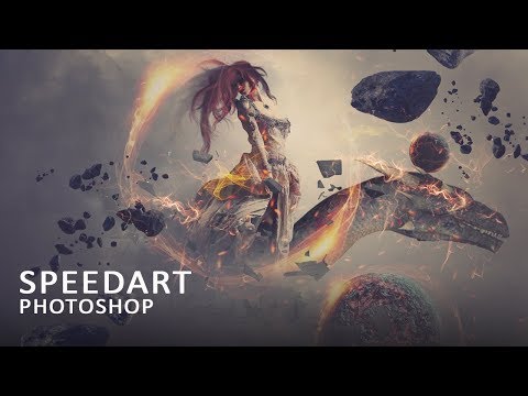 Fantasy God Speed Art Photoshop