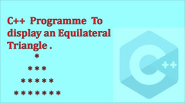 #nested_loop #Equilateral_Triangle  c++ programme to display Equilateral Triangle| Tutorial no 8