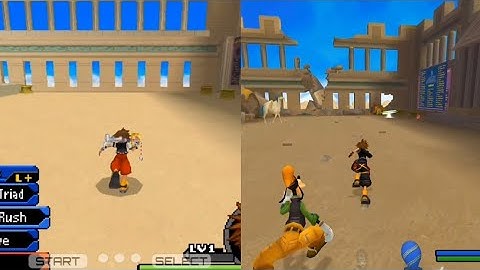 Who runs faster, Data-Sora or KH2 Sora? (+Valor form round) - Kingdom Hearts (With side by side)