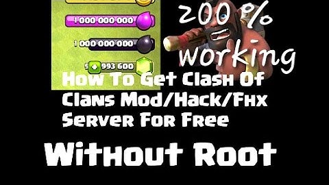 Coc unlimited gems n troops fhx server