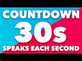 30 Second Timer With Voice Countdown 