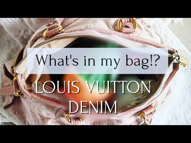 What's in my Denim Louis Vuitton bag!? 👀 #whatsinmybag #lvbag