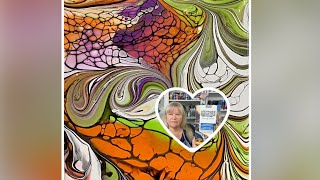 (1017) Swipe Technique ~ Pebeo ~ Ultimate Pouring  Medium ~ Paint Pouring
