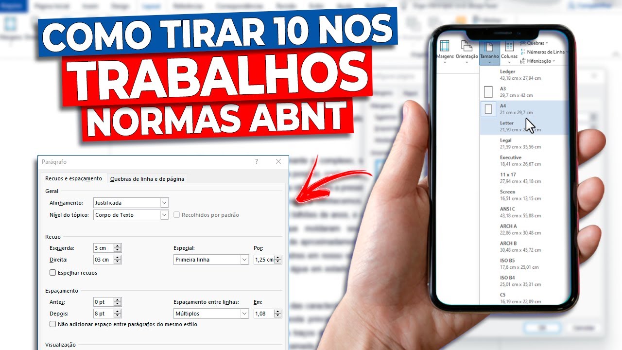 Formatação ABNT no Word para Trabalhos Escolares | Normas ABNT Passo a ...