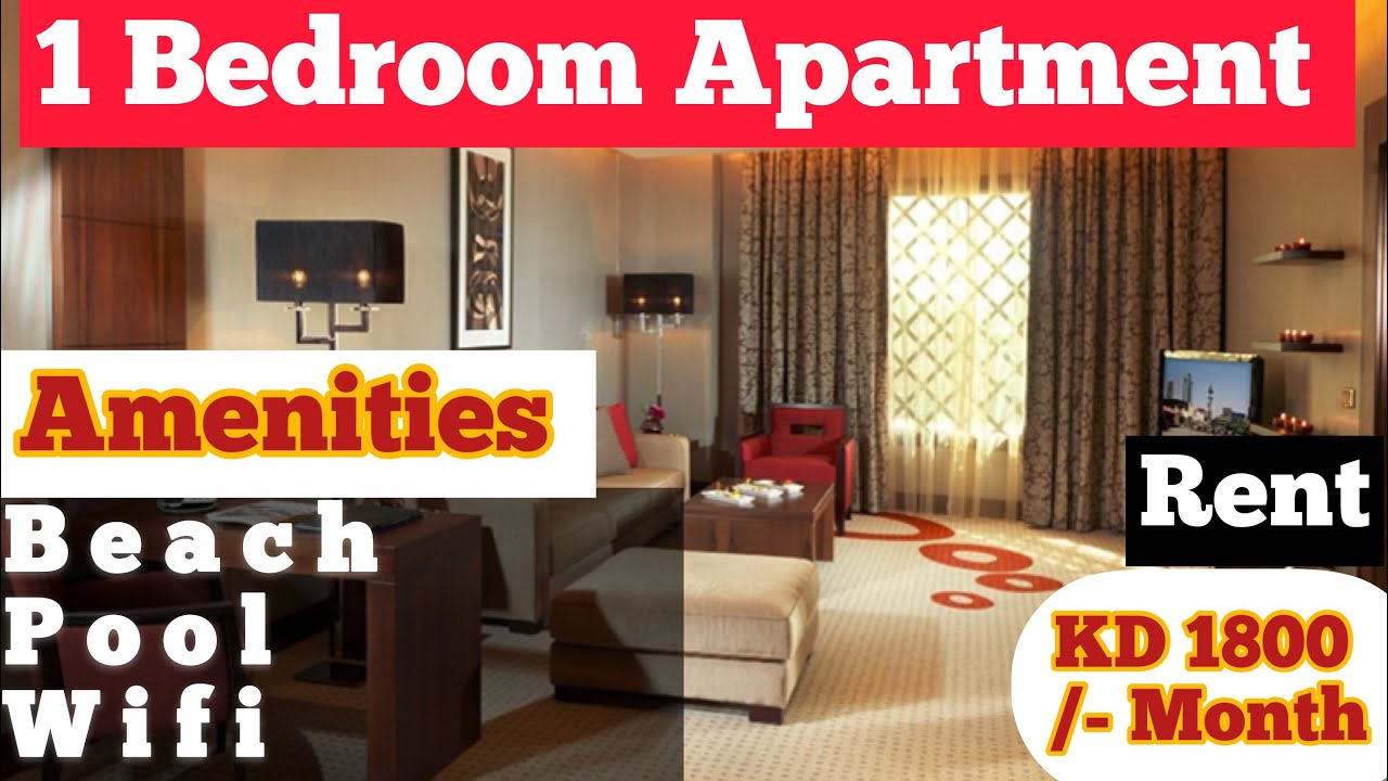 KUWAIT PROPERTY I 1 BEDROOM APARTMENT I LIVING COST IN KUWAIT I POOL I