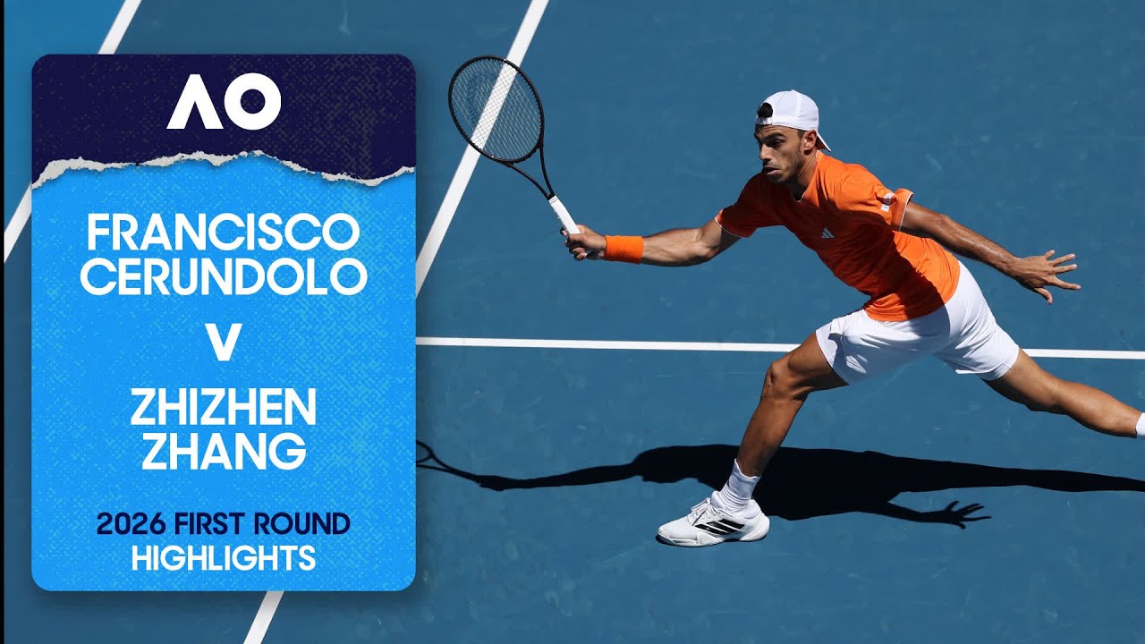 Francisco Cerundolo v Zhizhen Zhang Highlights | Australian Open 2026 First Round