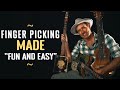 Finger picking on all types of guitars great for beginners