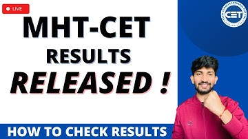 MHT-CET Results Released 2022 | How to check MHT-CET Results