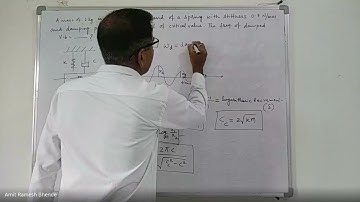 Lect 4.1 Numericals on Damped Free Vibrations & Logarithmic Decrement