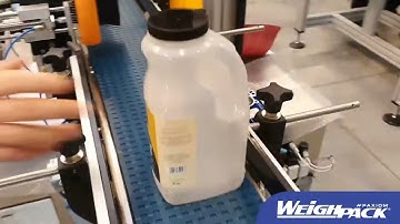 Labeling 3 sides of a square container