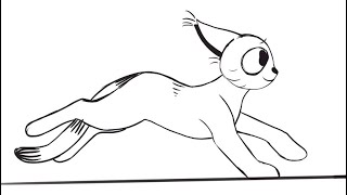 Cat run cycle animation or something