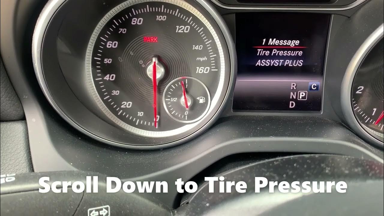 2018 Mercedes-Benz CLA 250 Tire Pressure Light Reset Procedure - How To