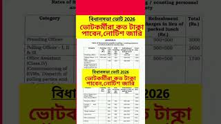 Presiding officer duty in 2026 election | Remuneration of polling personal | duty of 1st polling