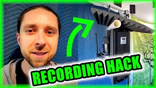 Vocal Shield Hack for Ceiling Reflections in Home Recording Studio #homerecording #homestudio