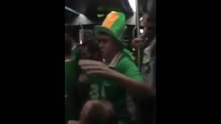 Irish fans Singing Lullabies to French baby on Bordeaux Tram - Euro 2016 - Ireland fans - Supporters