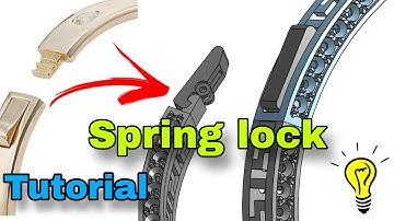 Bracelet spring lock tutorial how to make spring lock for bracelet