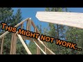 Installing a ridge beam with only one hi-lift wall jack