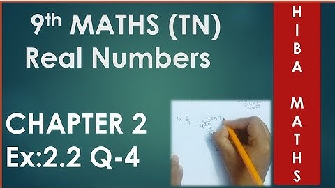 9th maths chapter 2 exercise 2.2 question 4 tn samacheer hiba maths