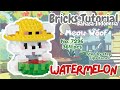 How to Build a Bricks Meow Woof "WATERMELON" No. 7296 | Tutorial Lego Bricks Mini