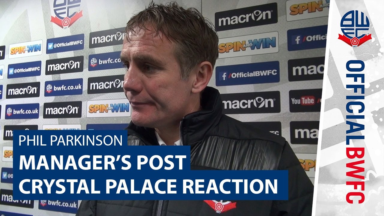 PHIL PARKINSON | Manager's post-Crystal Palace reaction football score