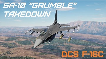F-16C Viper DESTROYS SA-10 with Cluster Weapons | DCS World