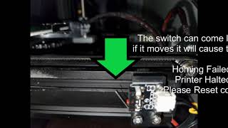 Creality 3d Printer Homing Failed, Printer Halted, Please Reset Error