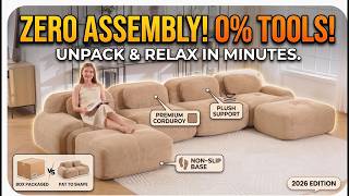 Best Modular Sectional Sofa 2026 | No Assembly, Ultra-Soft Corduroy & More screenshot 5