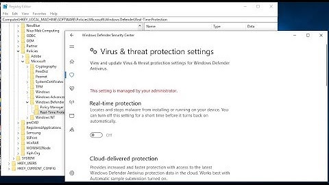 How to Permanently Disable Windows Defender Real Time Protection from Registry