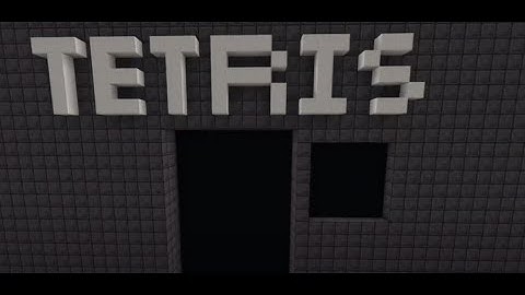 I made TETRIS in minecraft bedrock WITH SOUND