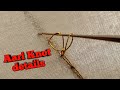 How to End Chain stitch in Aari work in HINDI/END KNOT/चेन stitch मे knot बनानेका आसान तरिका |