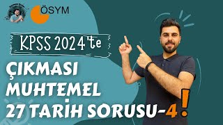 KPSS 2024’te Çıkması Muhtemel 27 Tarih Sorusu-4|TARİHOCAN #ösym #kpss #yks #youtube