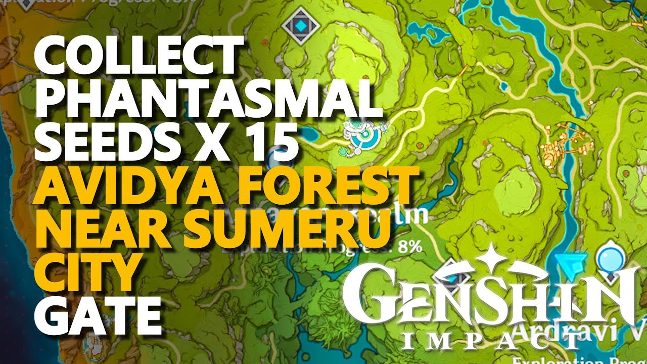 Collect Phantasmal Seeds Avidya Forest Near Sumeru City Genshin Impact