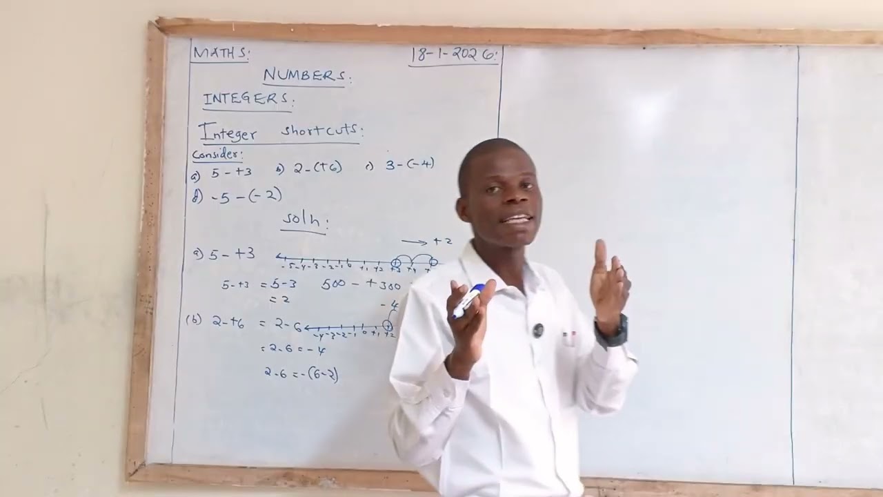 INTEGER SHORTCUTS 1 - ( LESSON 5 JSS GRADE 9 MATHEMATICS TOPIC 1 NUMBERS ).