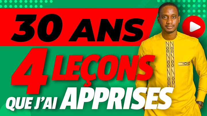 4 LEÇONS QUE VOUS DEVRIEZ AVOIR COMPRISES À 30 ANS