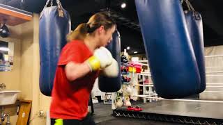 浜田マリナサンドバッグ撃ち！