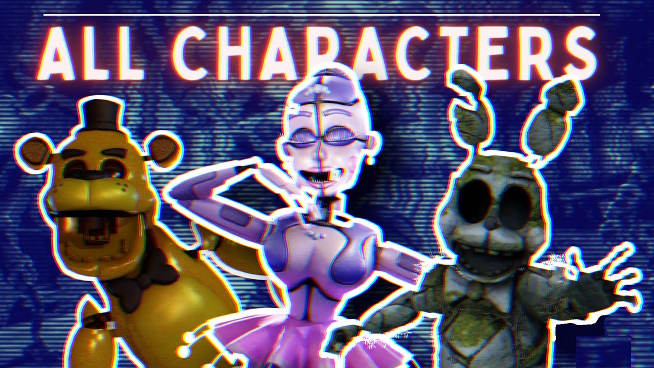 FNAF AR todas as skins e personagens - puzzle online