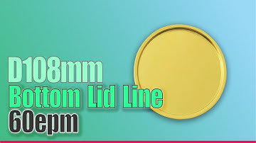 Can Bottom Lid Line for small round can making 60epm D108mm #bottomlidline #chemicalcan