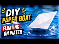 DIY Paper Boat Floating on Water #kagittangemiyapimi