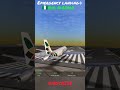 🚨Emergency landing 😱 #short #shorts #airplane #gaming #gameplay #simulator #rfs #crashlanding #reels