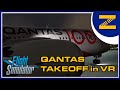VR | QANTAS 12 TAKEOFF FROM LAX | JUNE 12 2022