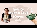 How to make a clay teapot with your pottery kit